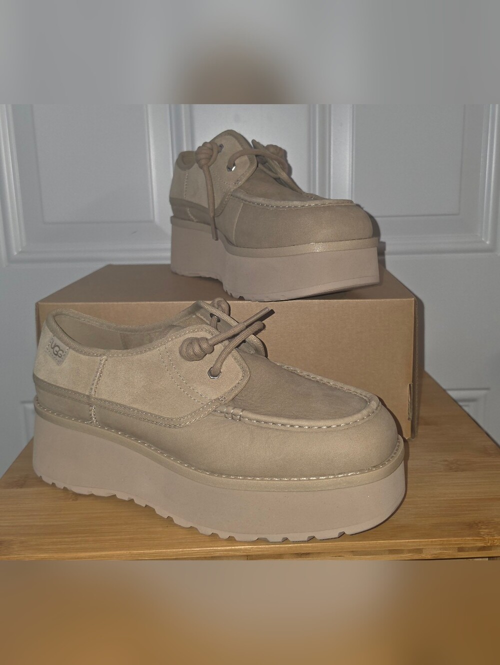 UGG Women's Platform Chuncky Shoes in Mustard 9.5